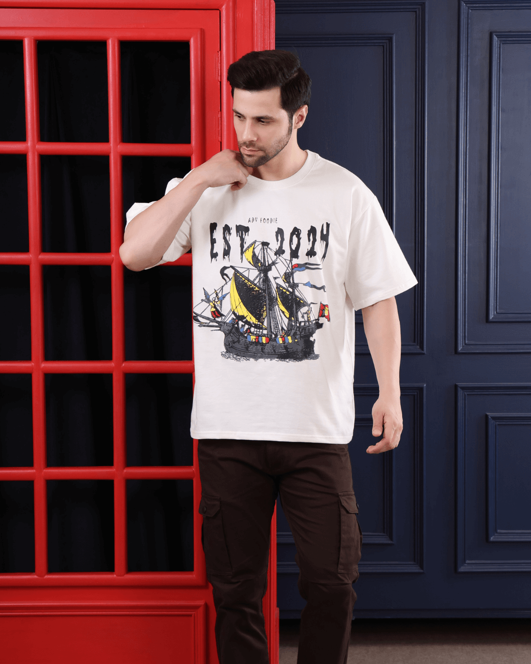 ADV Voyager Off White Oversized T shirt